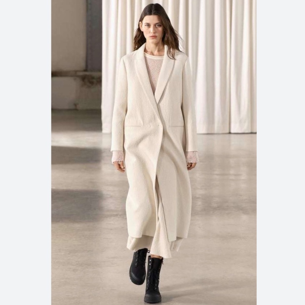 Zara Wool Blend ZW Collection Coat